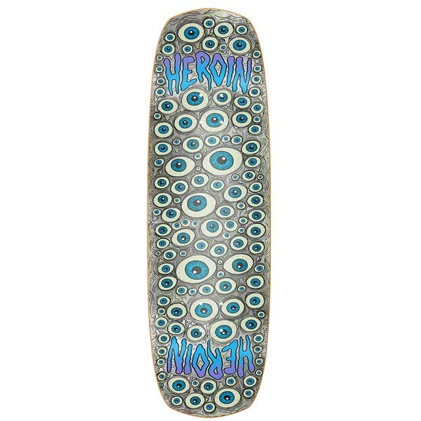 スケートボード Heroin skateboards deck size 8.0 Heroin Seeing Double Shovel Symmetrical Deck 9.5