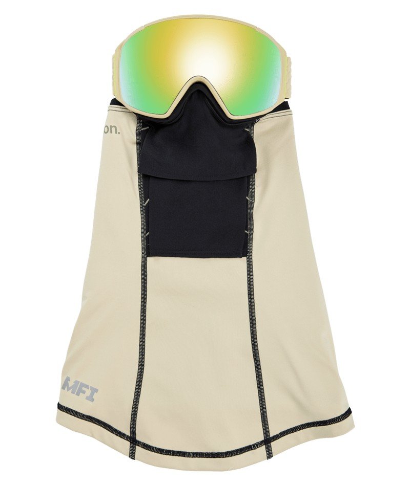 Anon M4S Cylindrical Goggle + Bonus Lens + MFI Face Mask - Mushroom
