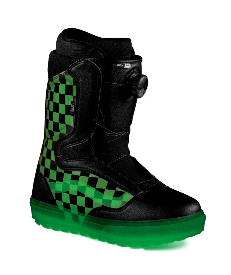 adidas gazelle silver green womens Vans Aura Pro Snowboard Boots (Black/White) 12
