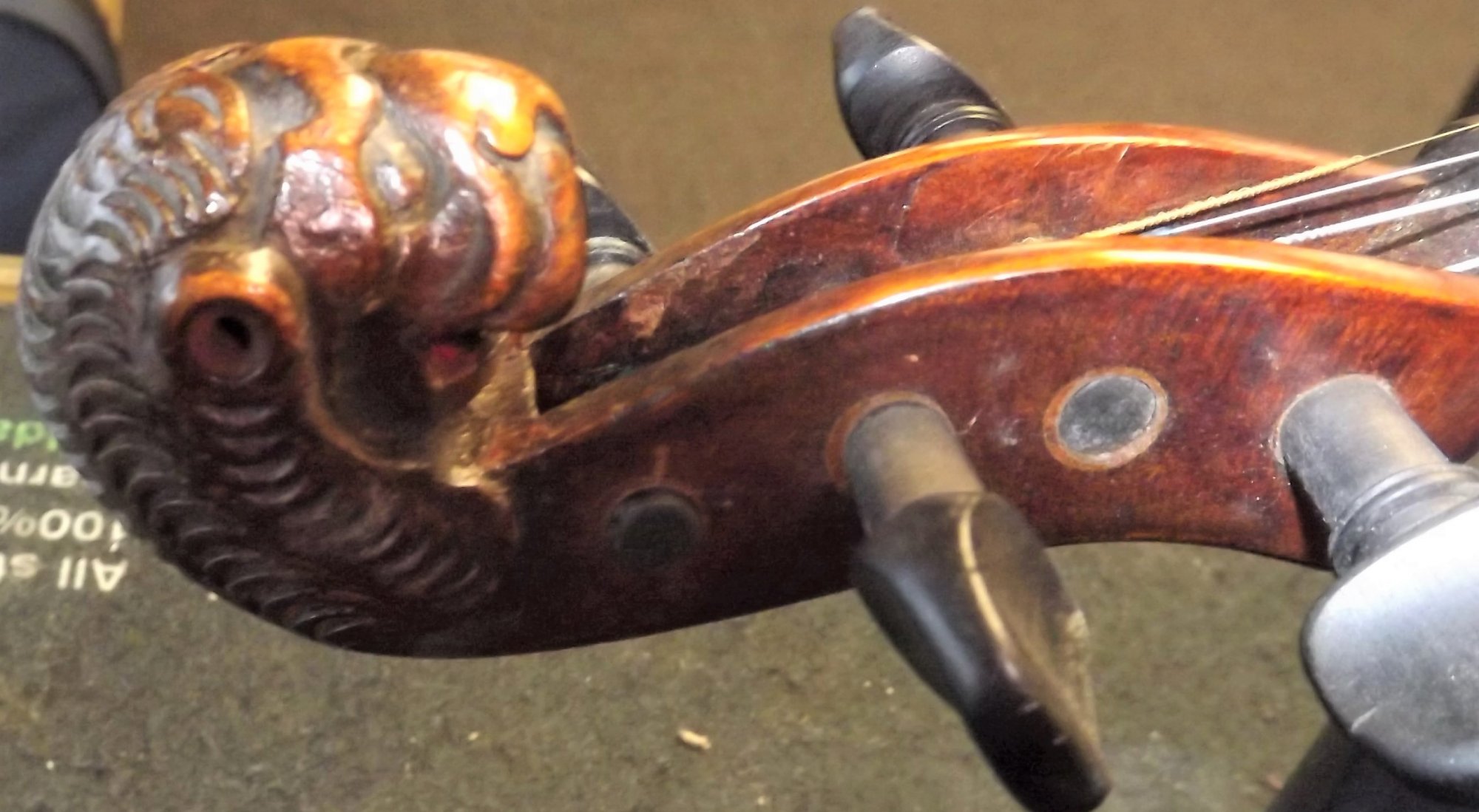 Vintage Lion Head Violin late 1800's