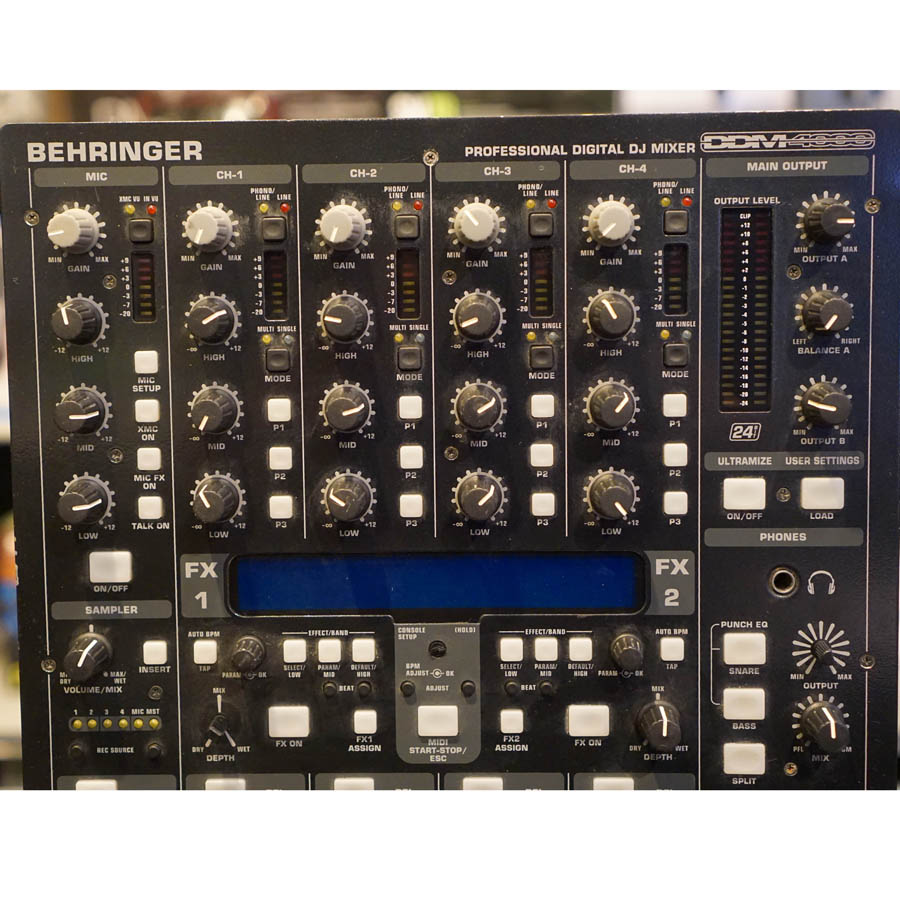 Behringer DDM4000 Professional 4-Channel Digital DJ Mixer with