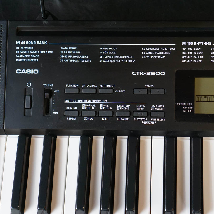 Casio CTK-3500 61 Key Portable Keyboard - Used