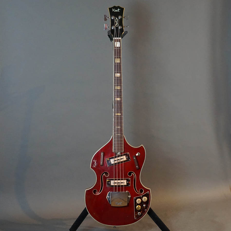 Kent 833 Bass Guitar, Cherry Red (60s) - Used