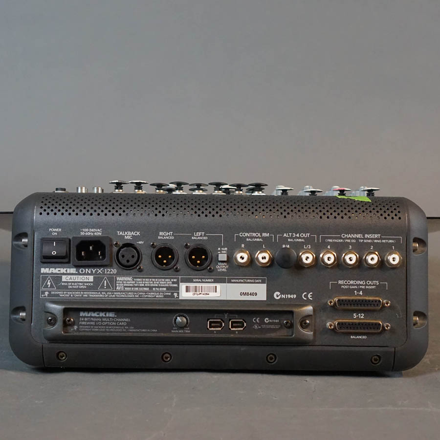 MACKIE ONYX 1220 アナログミキサー Mackie Onyx 1220 | Sweetwater