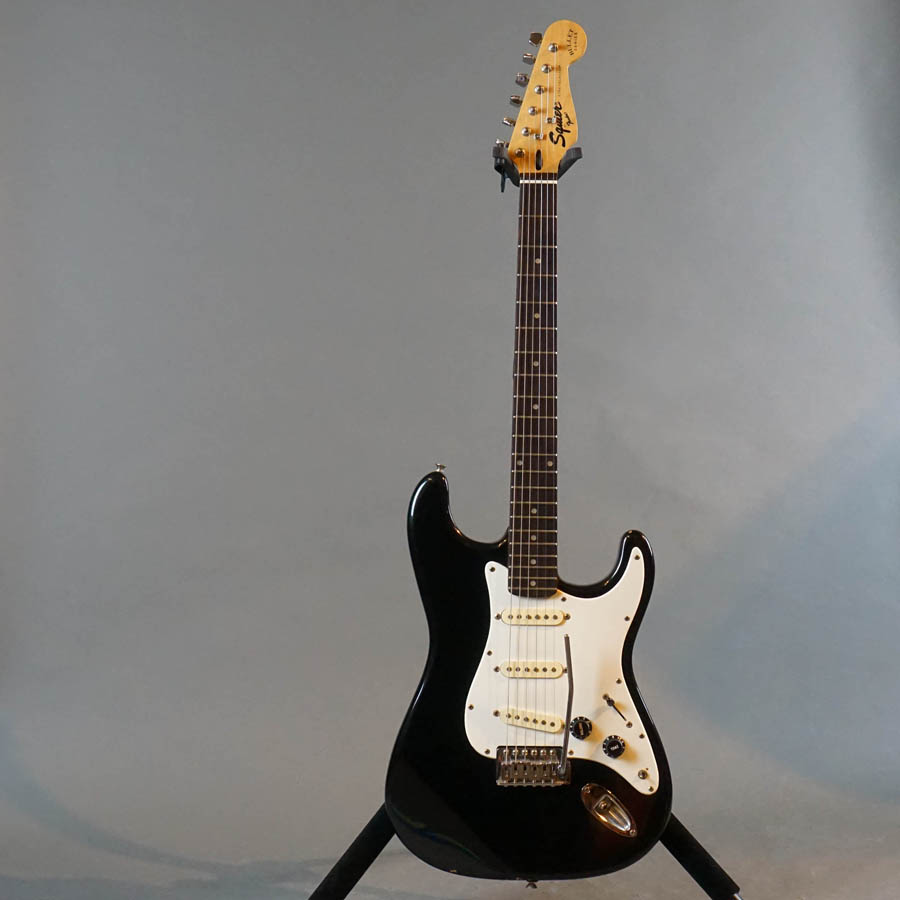 Squier Bullet Strat MIK Black w/Capacitor Selector Switch Used