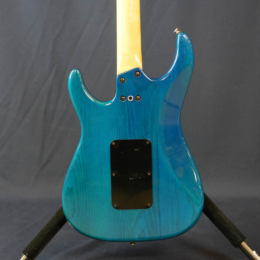 Peavey Axcelerator F Electric Guitar Transparent Blue (1994) - Used
