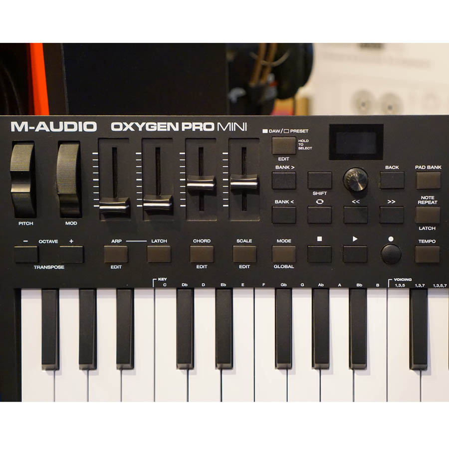 M-Audio Oxygen Pro Mini 32-Key MIDI Keyboard Controller - Used