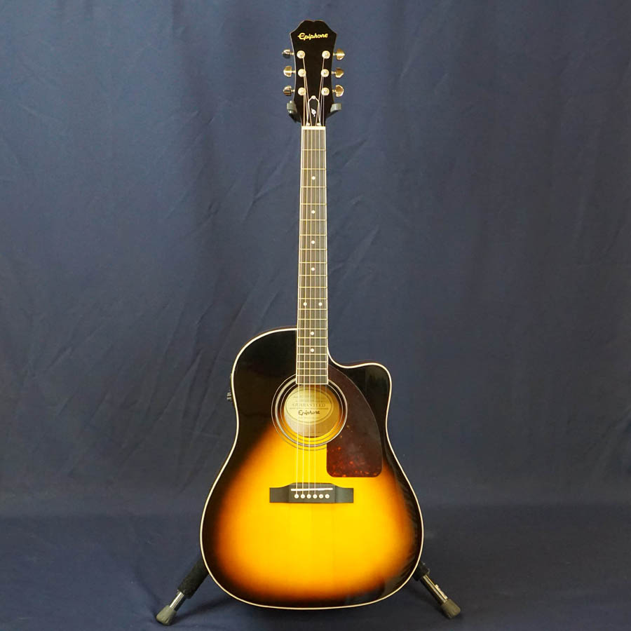 Epiphone AJ-220SCE/VS Acoustic Electric Guitar, Vintage Sunburst