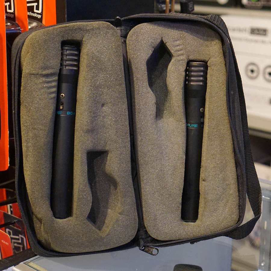 Shure BG 4.0 Small Diagram Condenser Mic Set (Pair) w/Case - Used