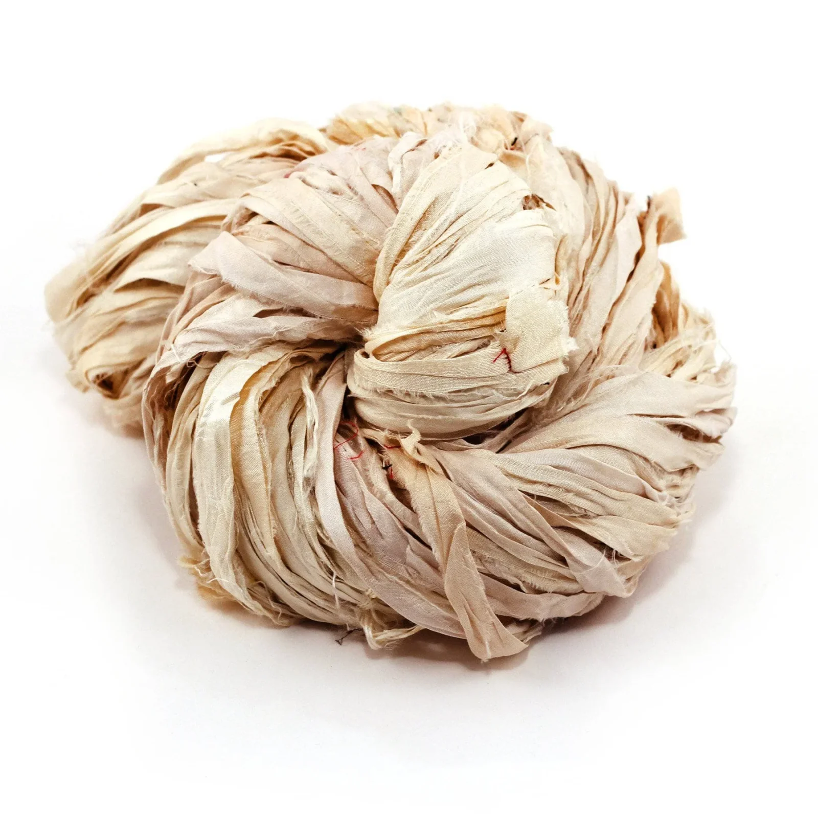 Darn Good Yarn Sari Ribbon Bulk 55 yds - Vintage Ivory
