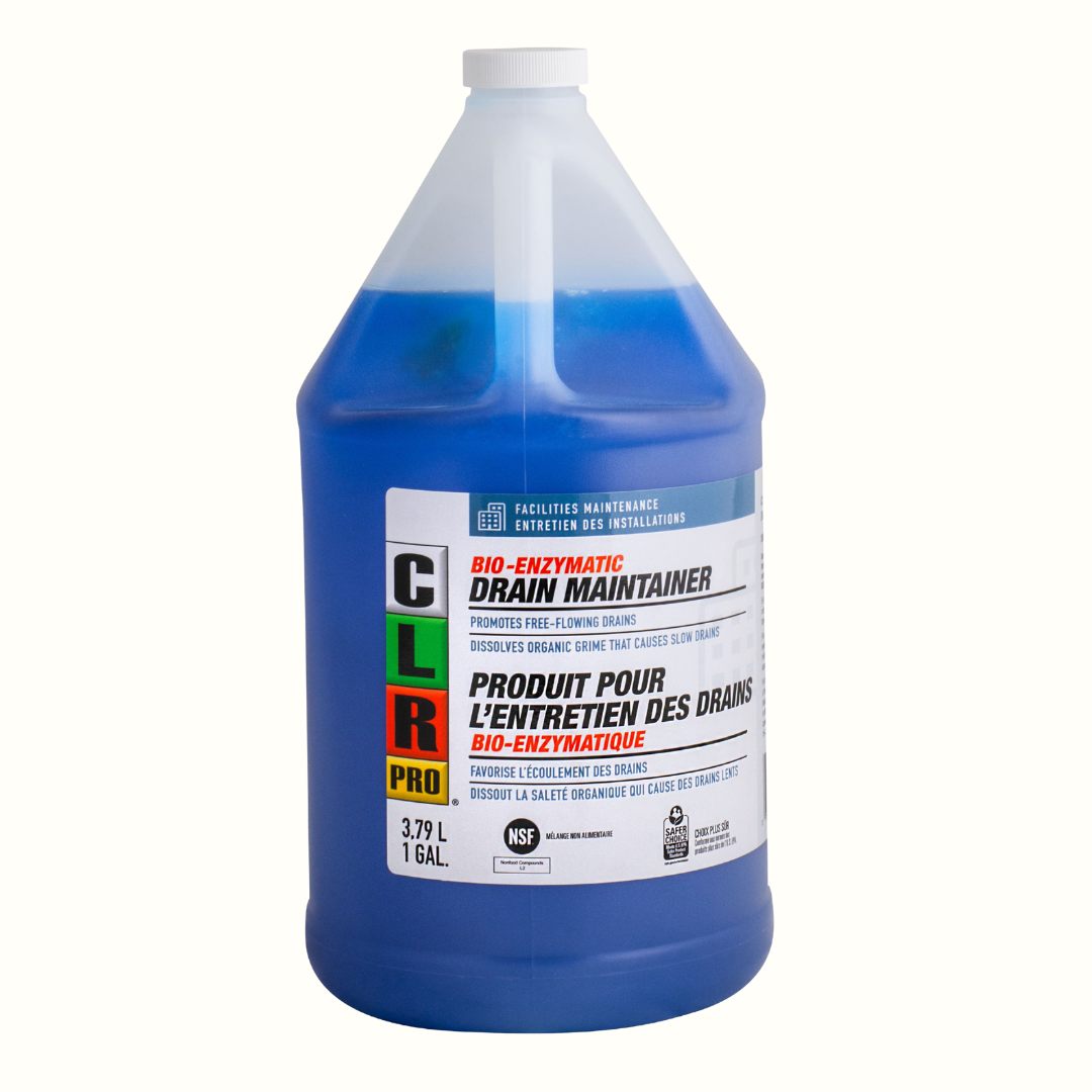 CLR Pro Bio-Enzymatic Drain Maintainer – 1 Gallon Natural Drain Cleaner for Grease & Odor