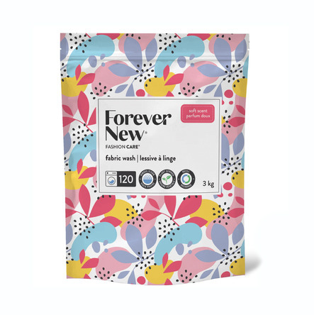 Forever New Powder Detergent 3kg – Soft Scent, Gentle for Delicates (96 HE Loads)