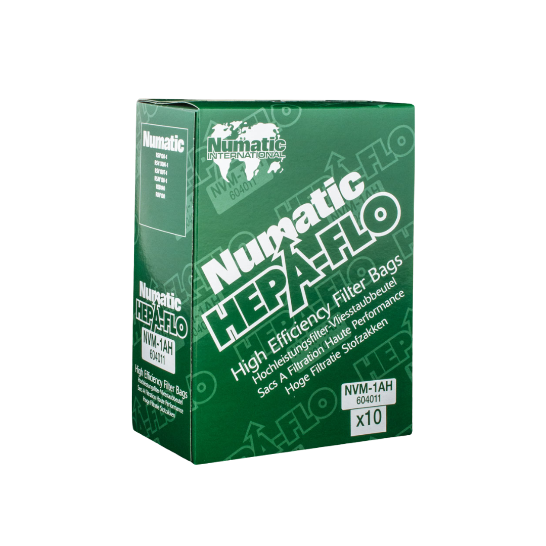 NaceCare Numatic NVM1AH  Genuine HEPA Filter Bags for RSV130 & RBV130 Backpack Vacuums