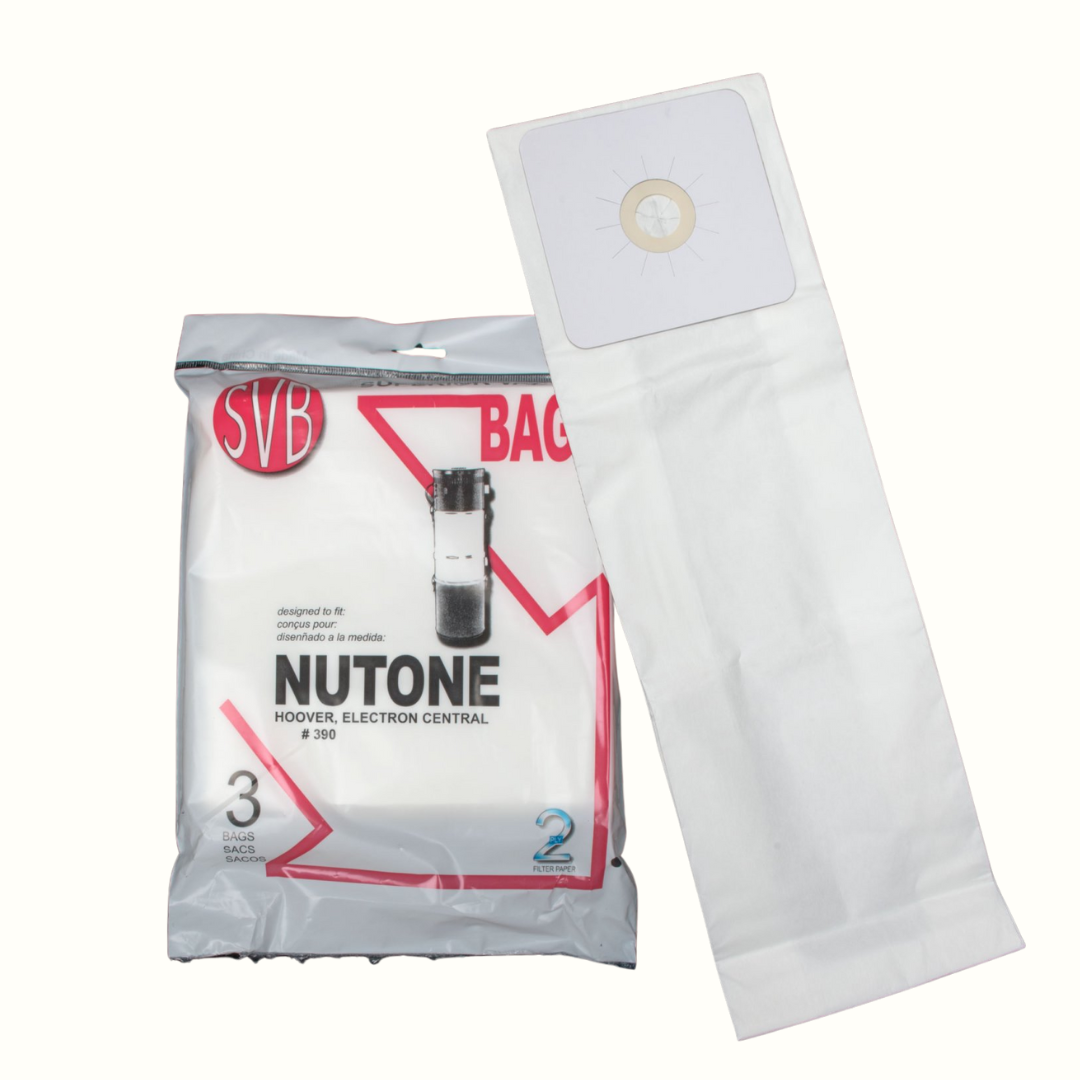 Vacuum Bags – Fits Nutone, Broan, Electron SC190/SC300/SC600, Hoover, Eureka, Cyclovac, Beam, & More – 3-Pack