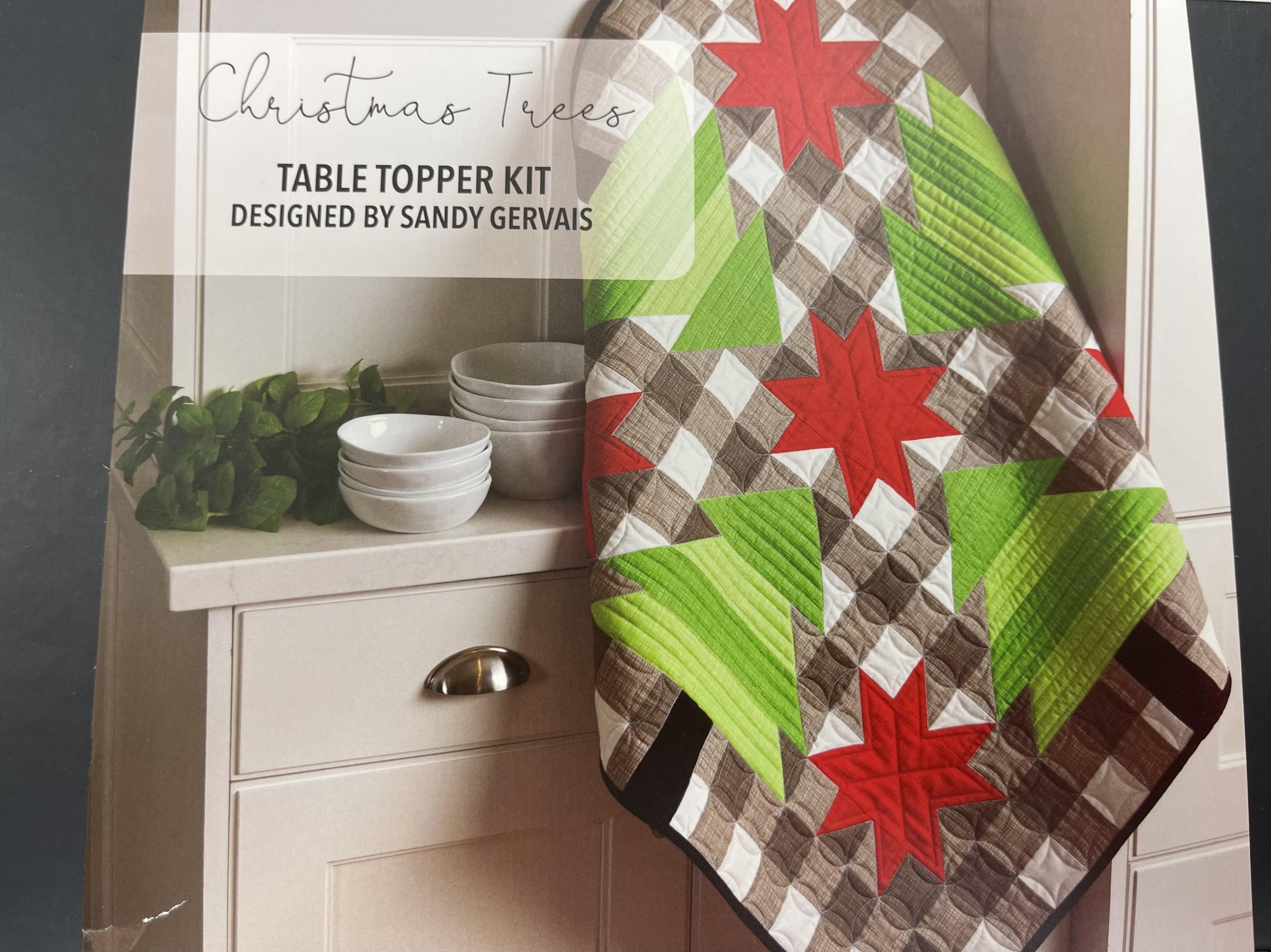 Christmas Trees, Table Topper Kit by Sandy Gervais 889333246329