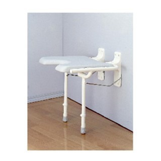 NOVA WALL MOUNTED FOLDING SHOWER SEAT, 250LB CAPACITY.  INSTALLATION NOT INCLUDED.