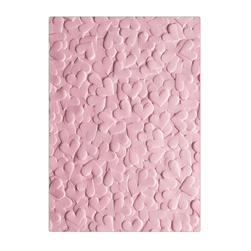 Sizzix 3D Embossing Folder Heart 630454253037