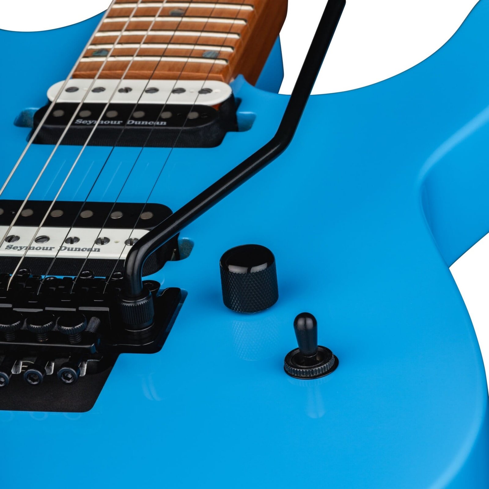 Dean MD24 Floyd Roasted Maple Electric Guitar - Vintage Blue