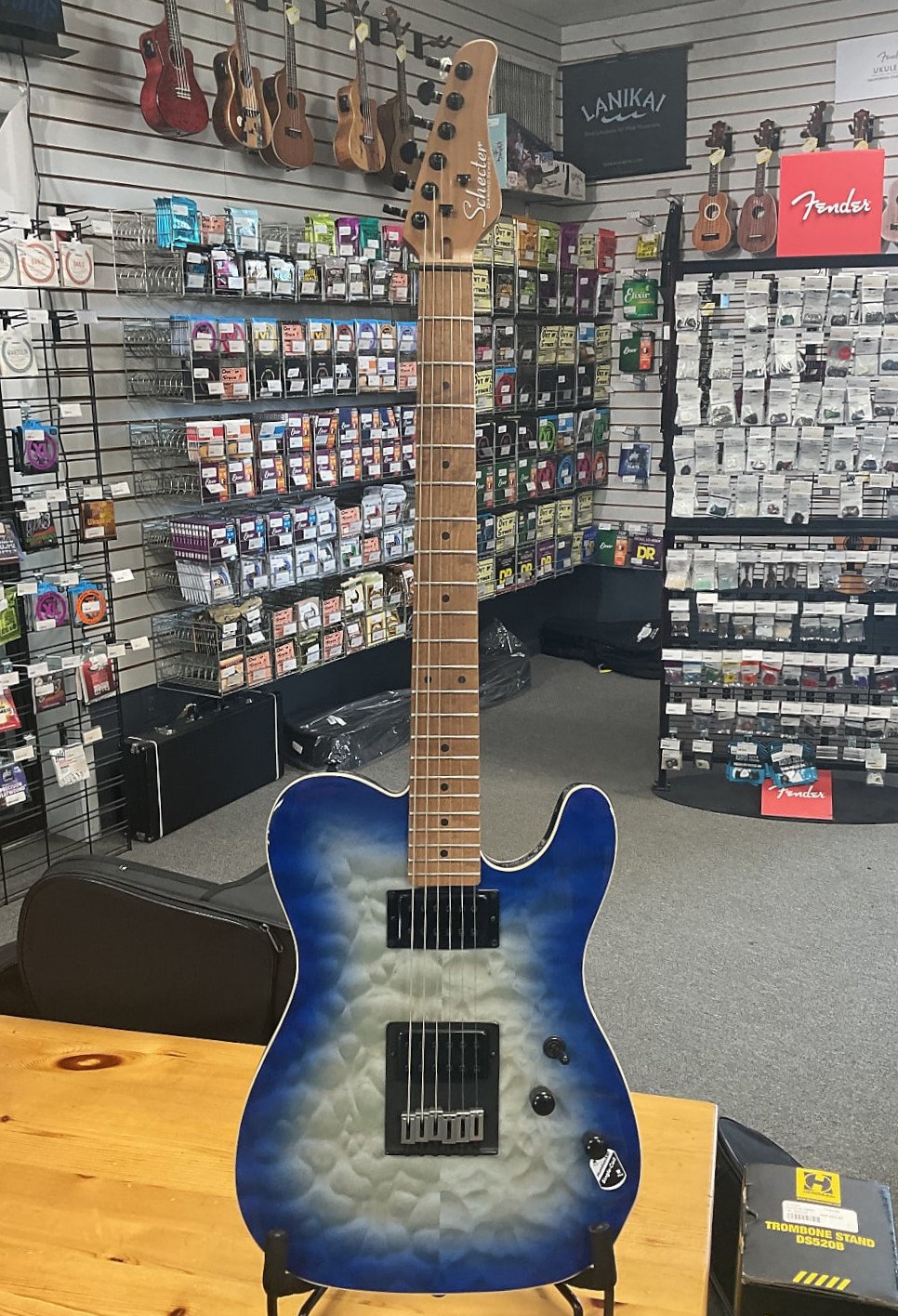 Schecter PT Pro Electric Guitar - Trans Blue Burst - 815447027721