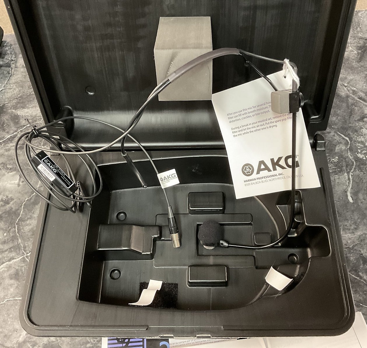 AKG/Crown Cm311-AESH Headset Mic w/ TA4F (Shure Wireless