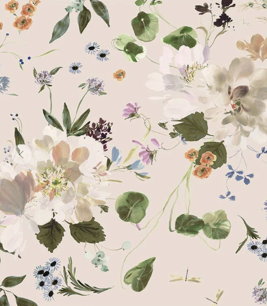 3 Yard Bundle 108 Peony Garden Wideback (Shell) Bloomfield by Kelly Ventura Windham Fabrics