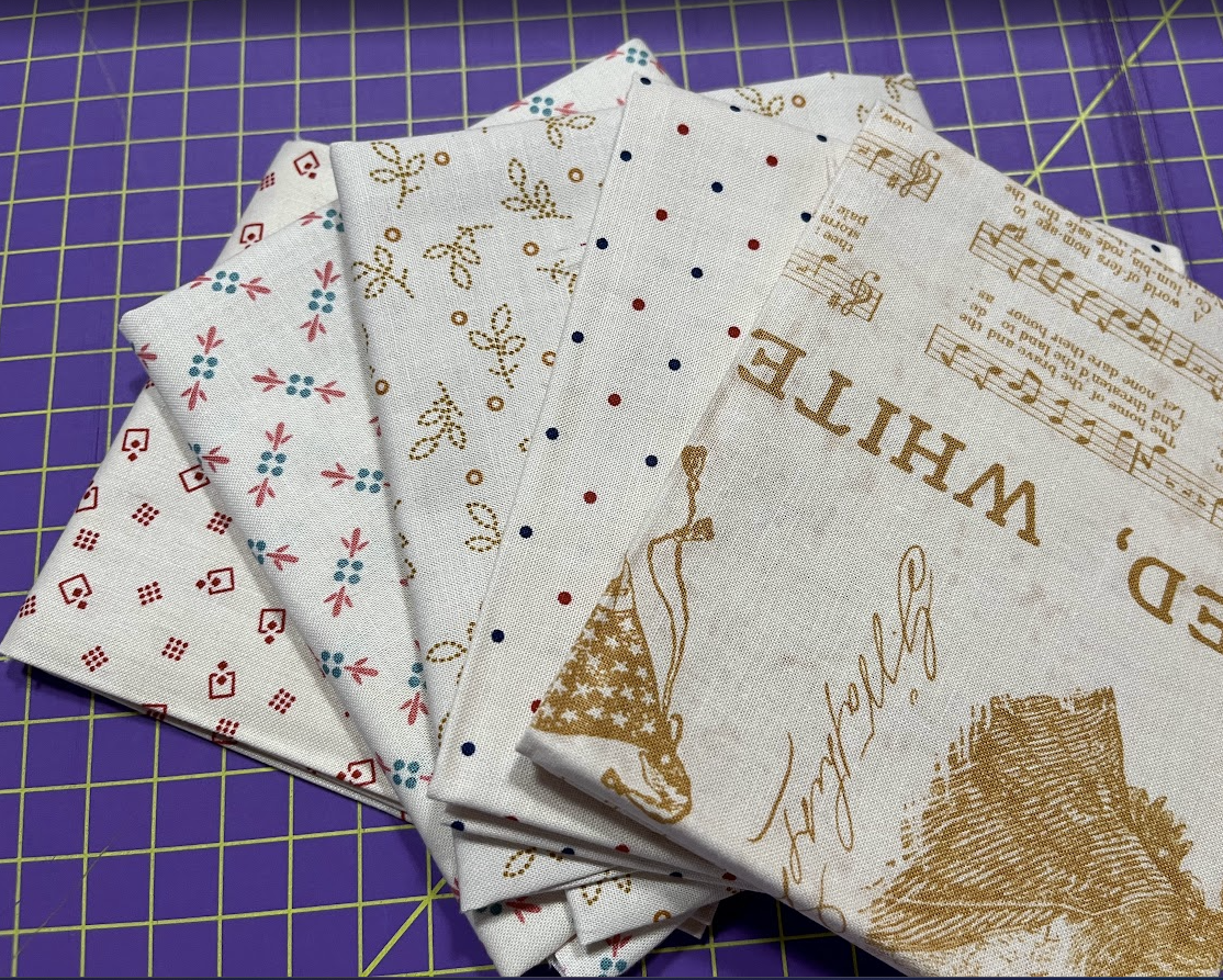 Assorted Whites Fat Quarters by Lori Holt of Bee in My Bonnet for Riley Blake Designs