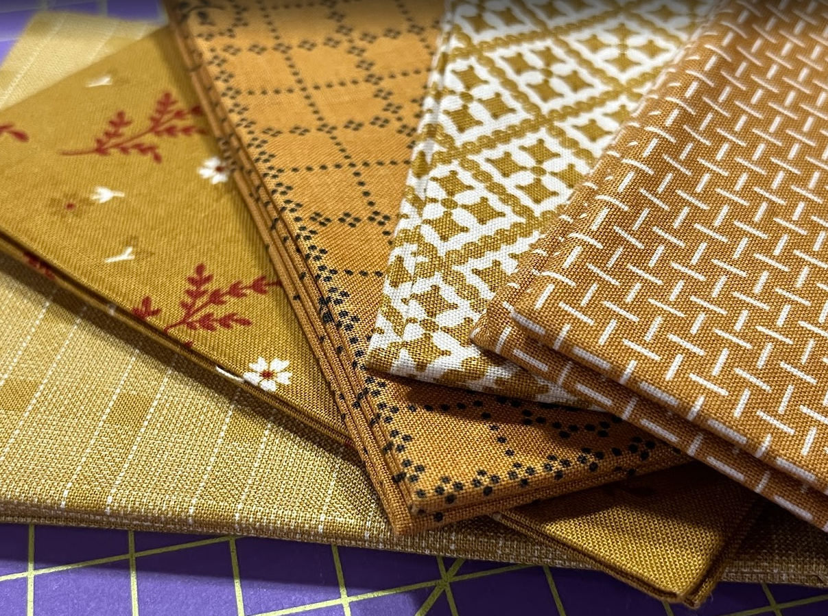 Assorted Yellow Fat Quarters by Lori Holt of Bee in My Bonnet for Riley Blake Designs