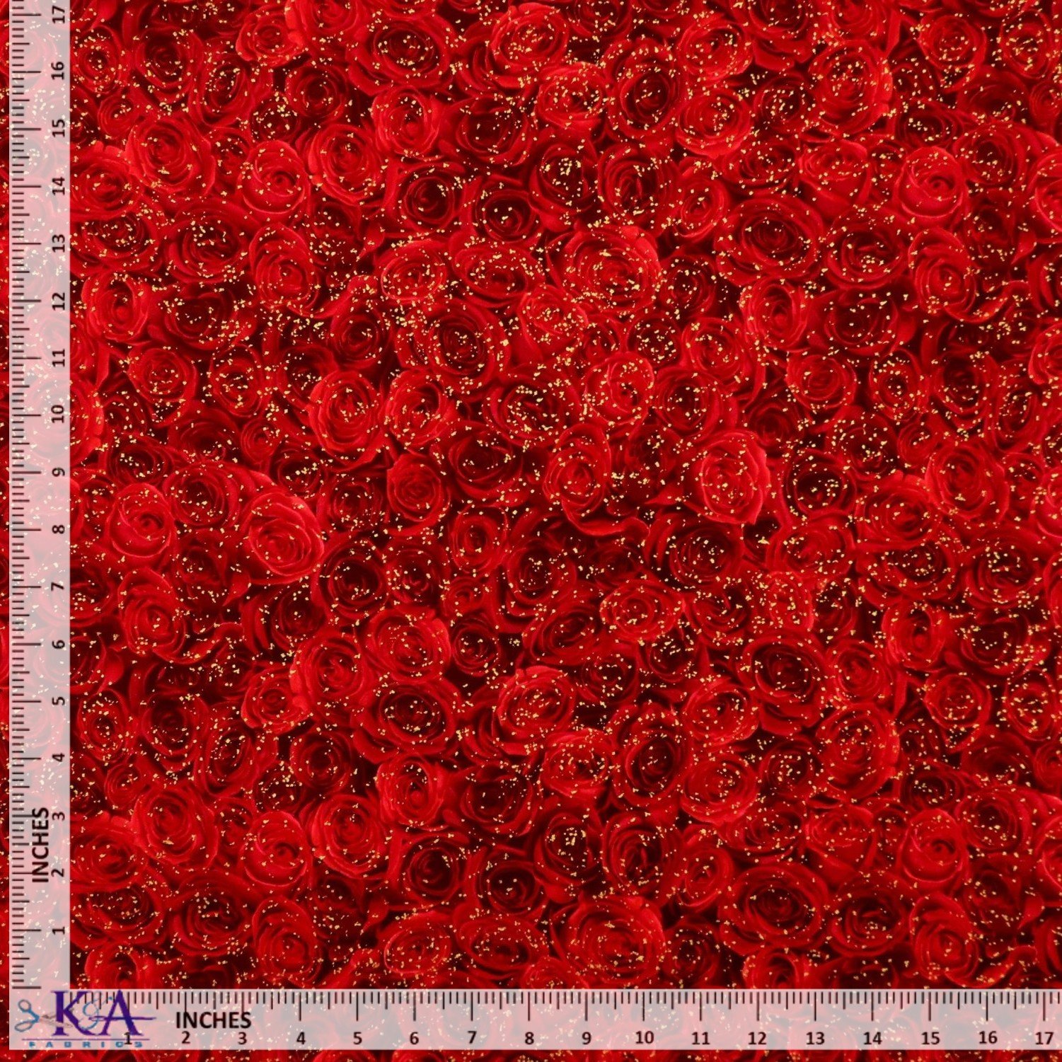 贅沢屋の Botanical CM1252 Packed Gilded Red Metallic Roses for その他