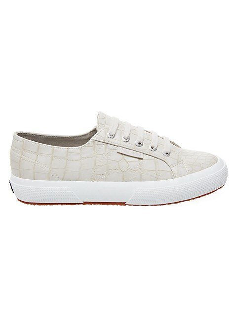 superga croc embossed sneaker