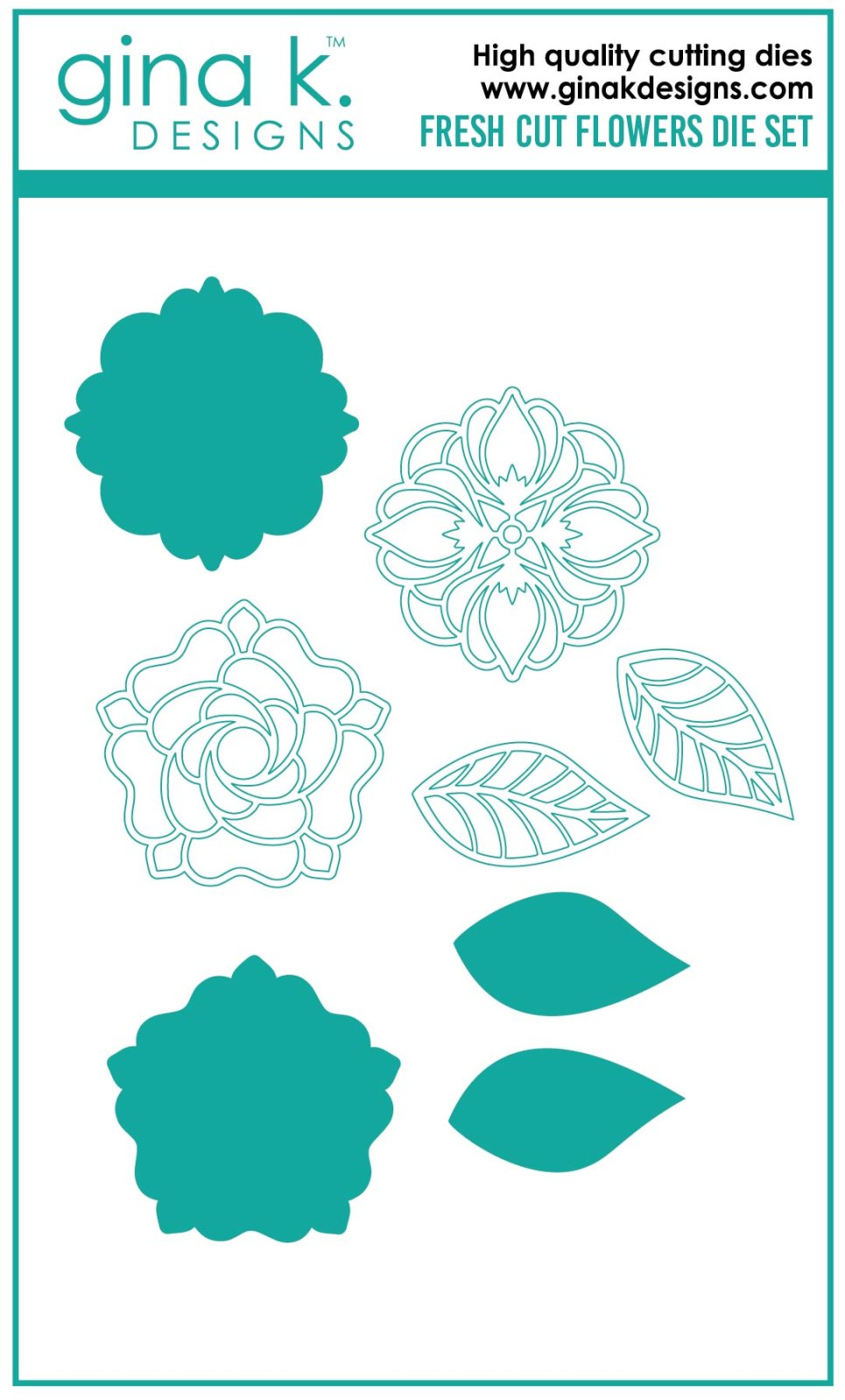 Gina K Fresh Cut Flowers Die Set 609015531464