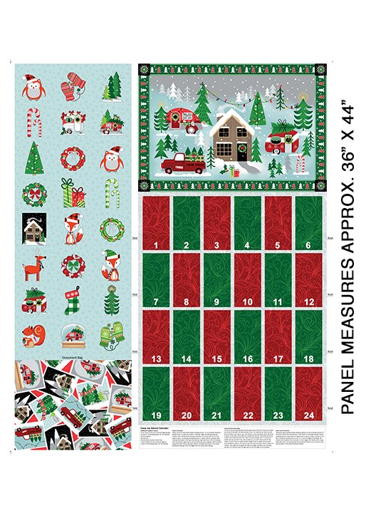 CAMP JOY ADVENT CALENDAR PANEL MULTI