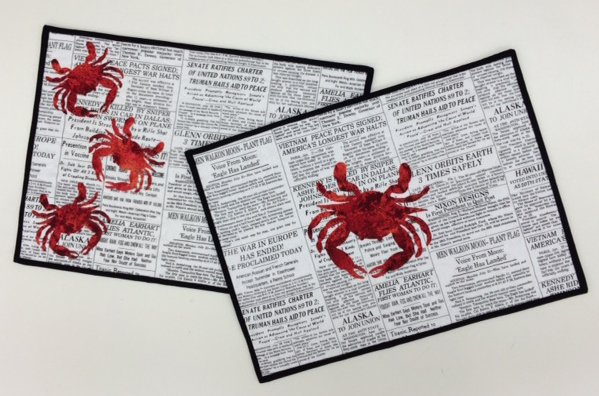 CRAB PLACEMATS KIT