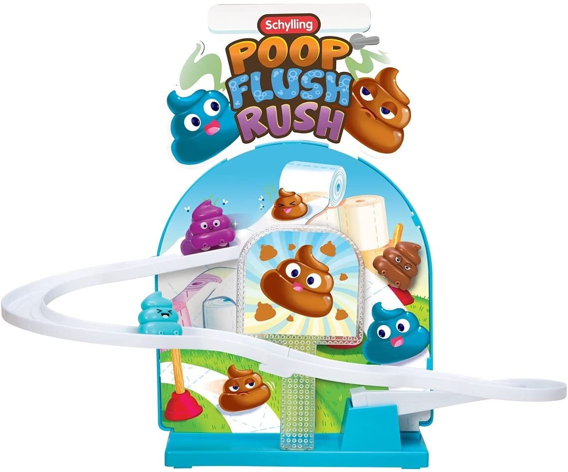 thumbnail image 2 of Schylling Juego De Acción Poop Flush Rush 2 of 13