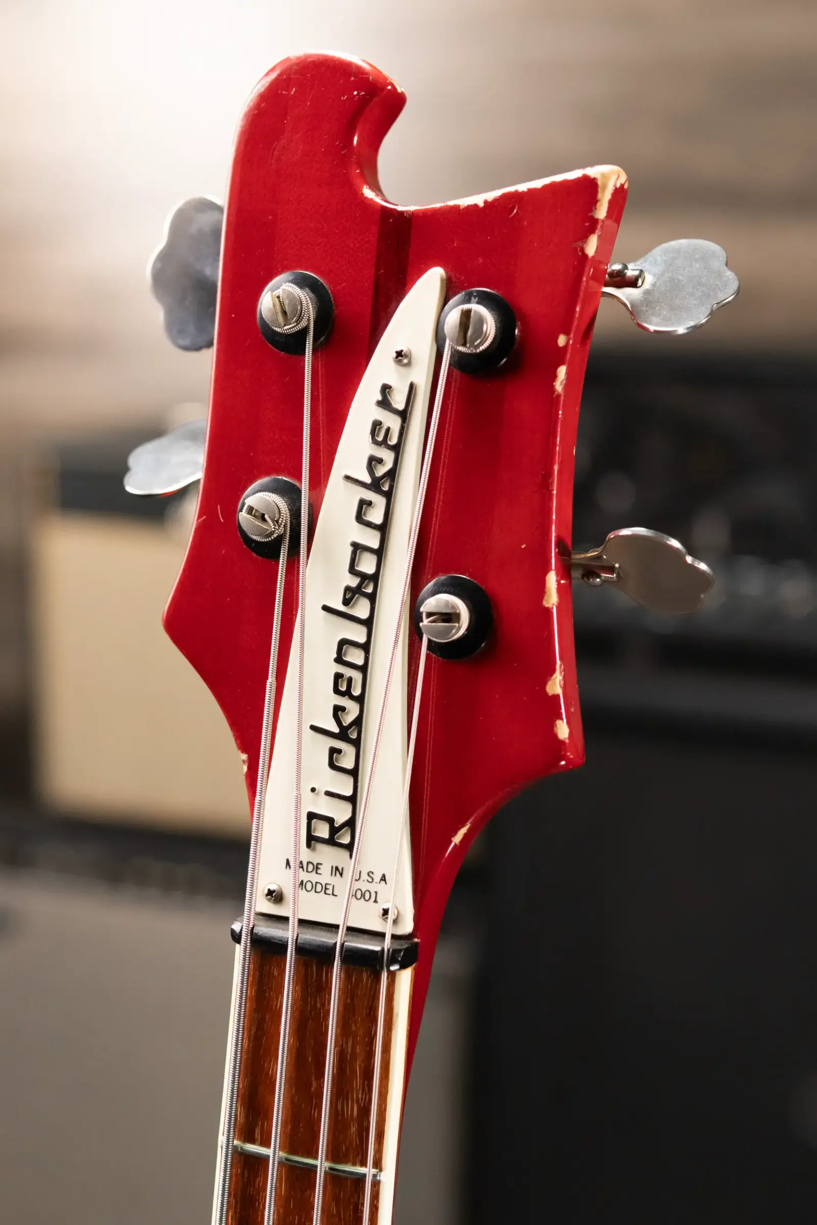 1970's Rickenbacker 4001 Bass Guitar - Burgundy with OHSC