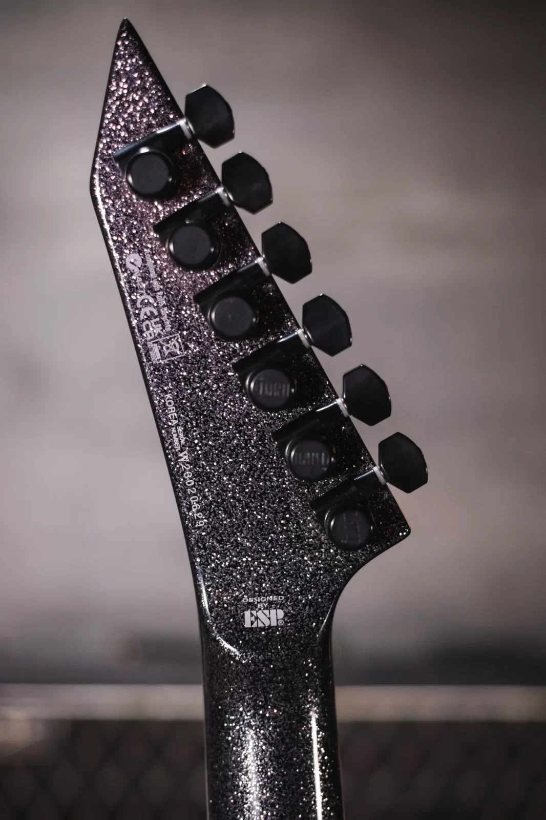ESP LTD KH-V Kirk Hammett Signature Electric Guitar - Black