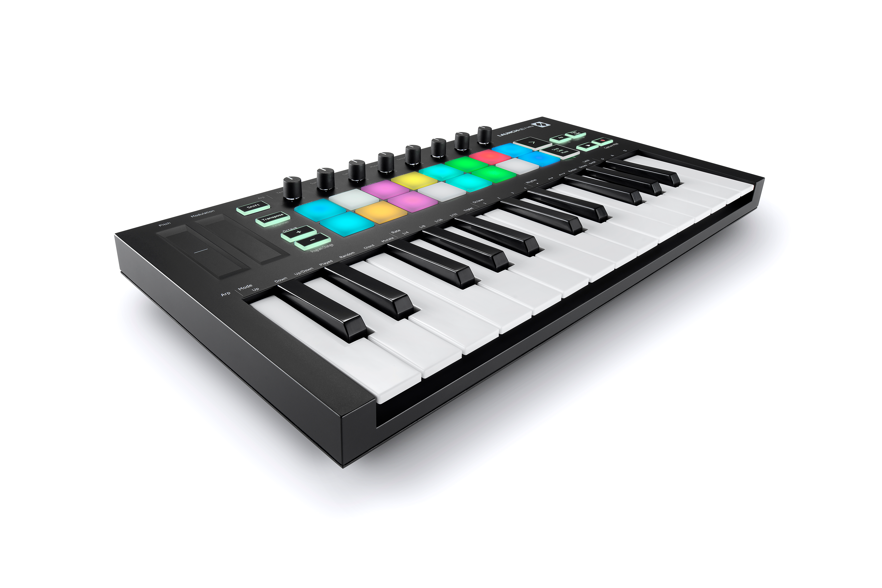 Novation launchkey mini 25 mk3 美品 LKMini-Overhead-2400-x-2400-