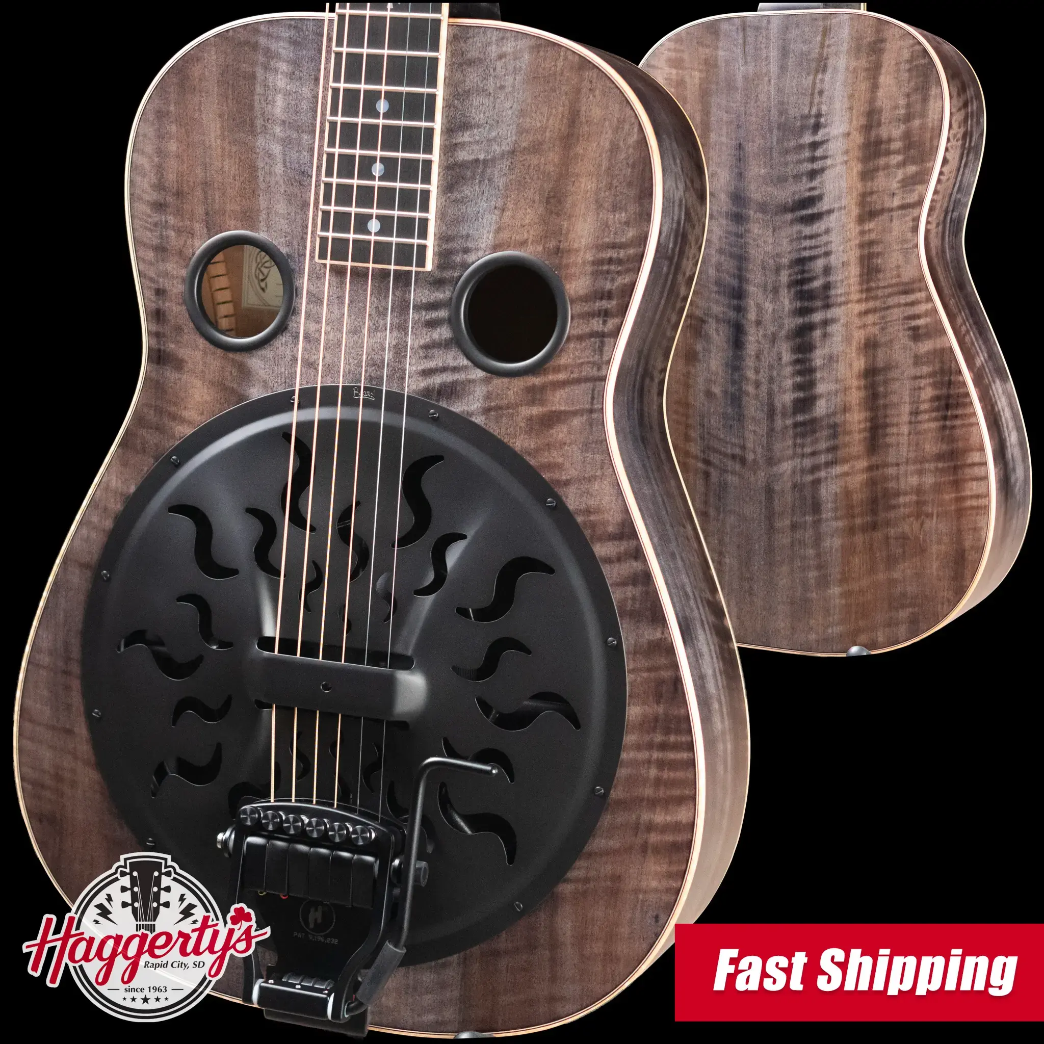 Beard Legacy-E HipShot DoubleShot Square Neck Resonator Guitar