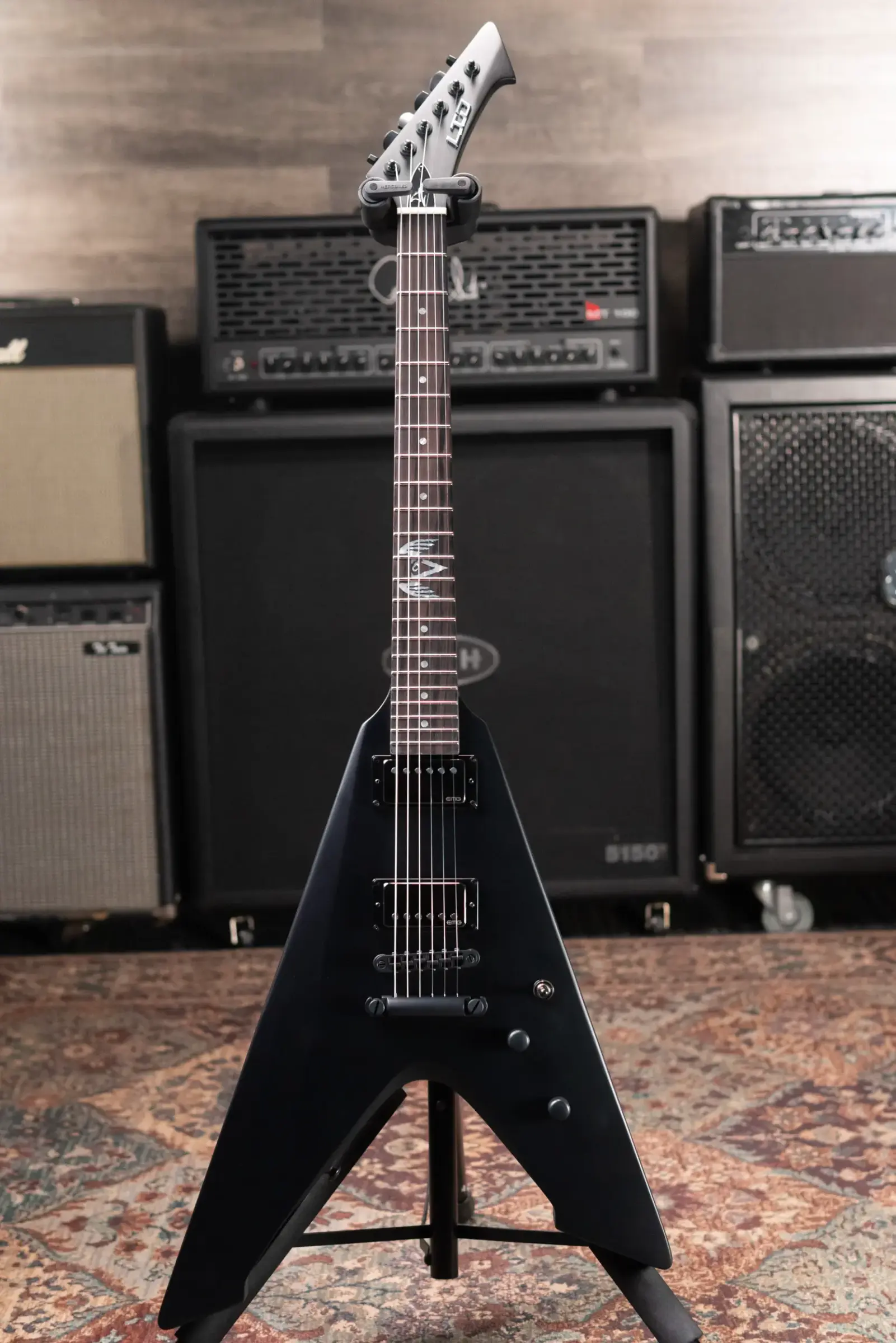 ESP LTD James Hetfield Signature Vulture Electric Guitar - Black