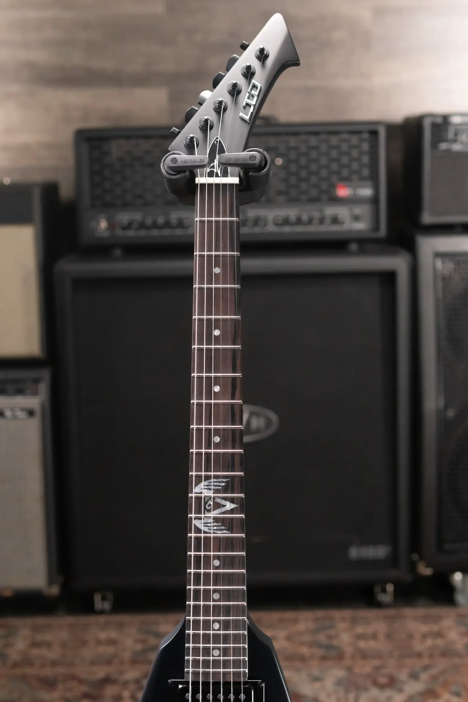 ESP LTD James Hetfield Signature Vulture Electric Guitar - Black