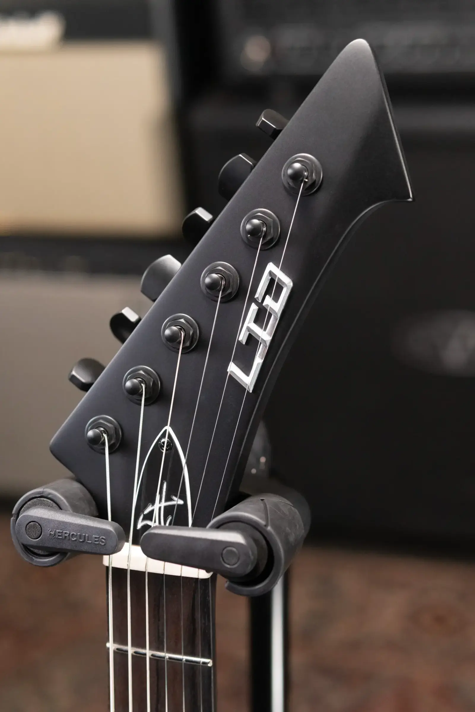 ESP LTD James Hetfield Signature Vulture Electric Guitar - Black