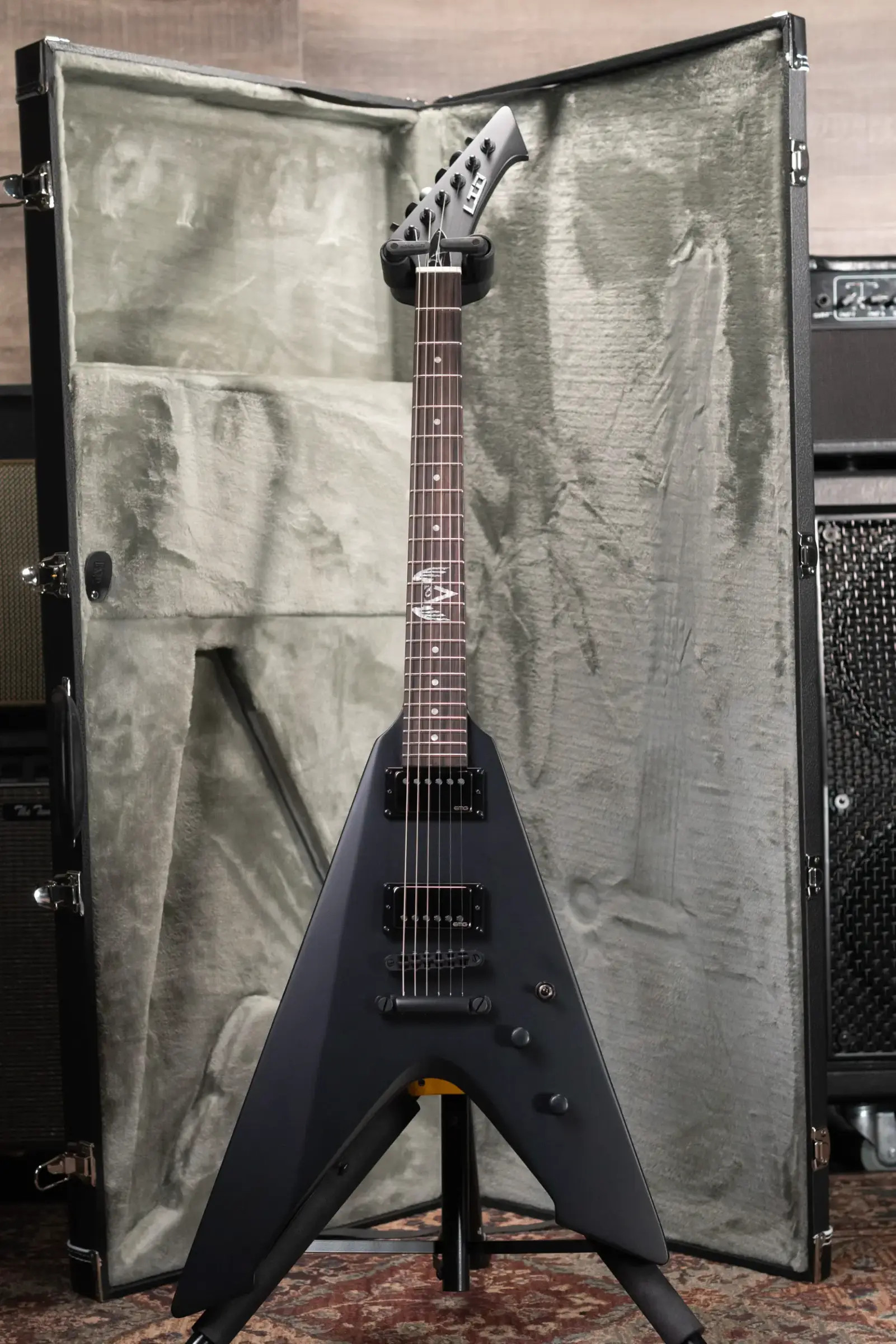 ESP LTD James Hetfield Signature Vulture Electric Guitar - Black