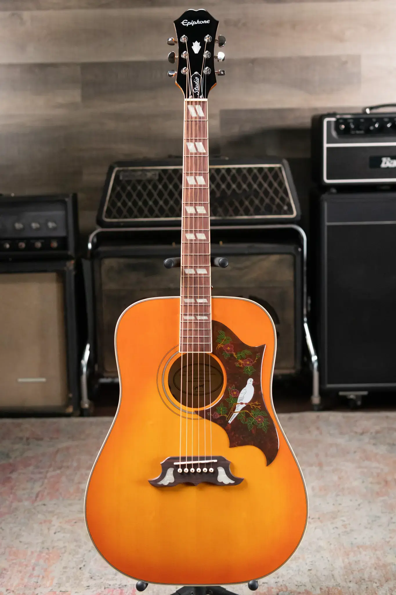 Epiphone Dove Studio Solid Top Acoustic/Electric Guitar 
