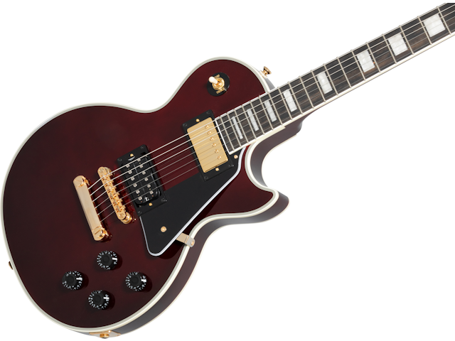 Epiphone Jerry Cantrell Wino Les Paul Custom Electric Guitar - Wine Red with Hardshell Case