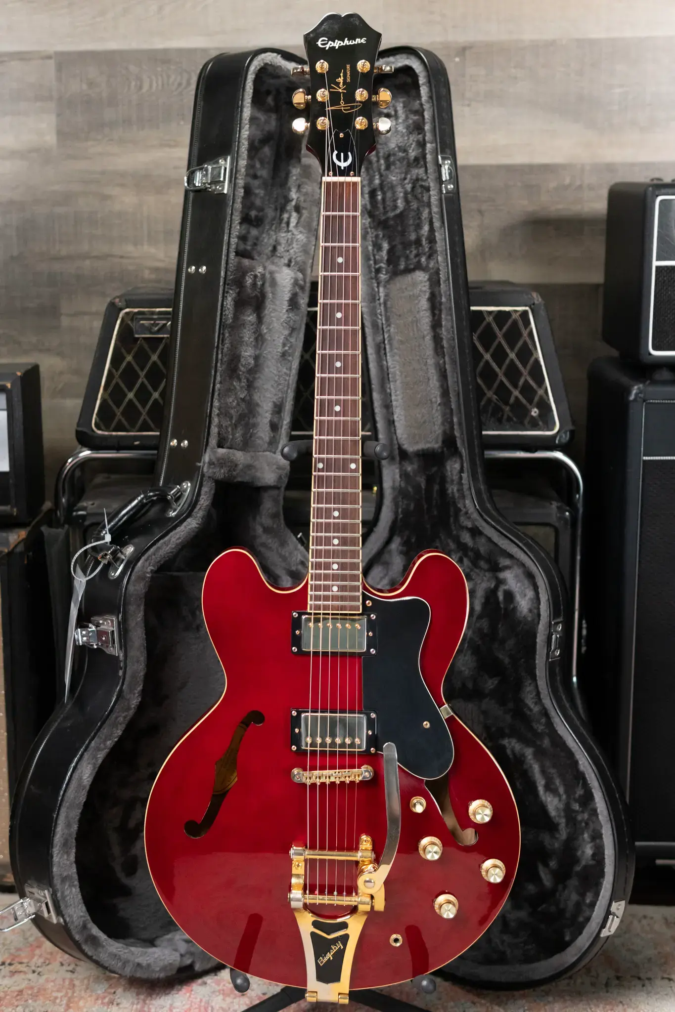 Epiphone Jorma Kaukonen Signature JA-Riviera, Cherry w