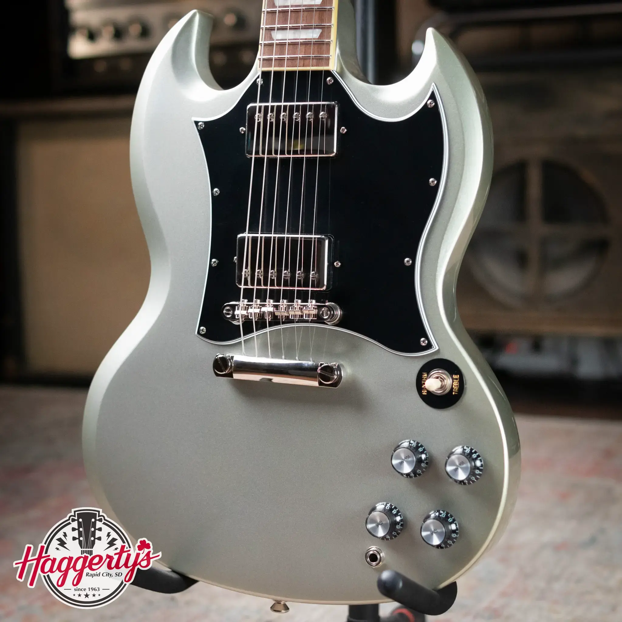 Epiphone SG Standard Electric Guitar - Silver Mist with Gig