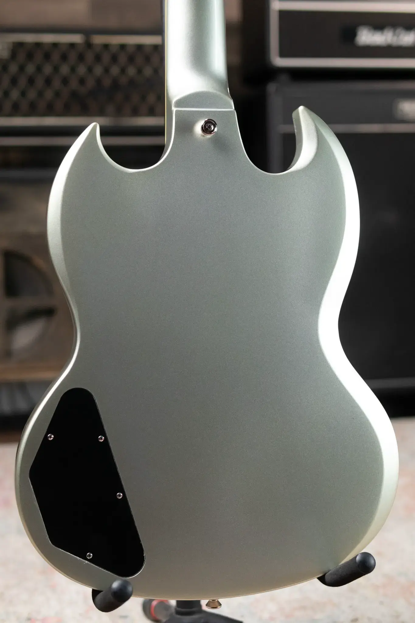 Epiphone SGスタイル エレキギター グレー Epiphone SG Standard Electric Guitar - Silver Mist with Gig