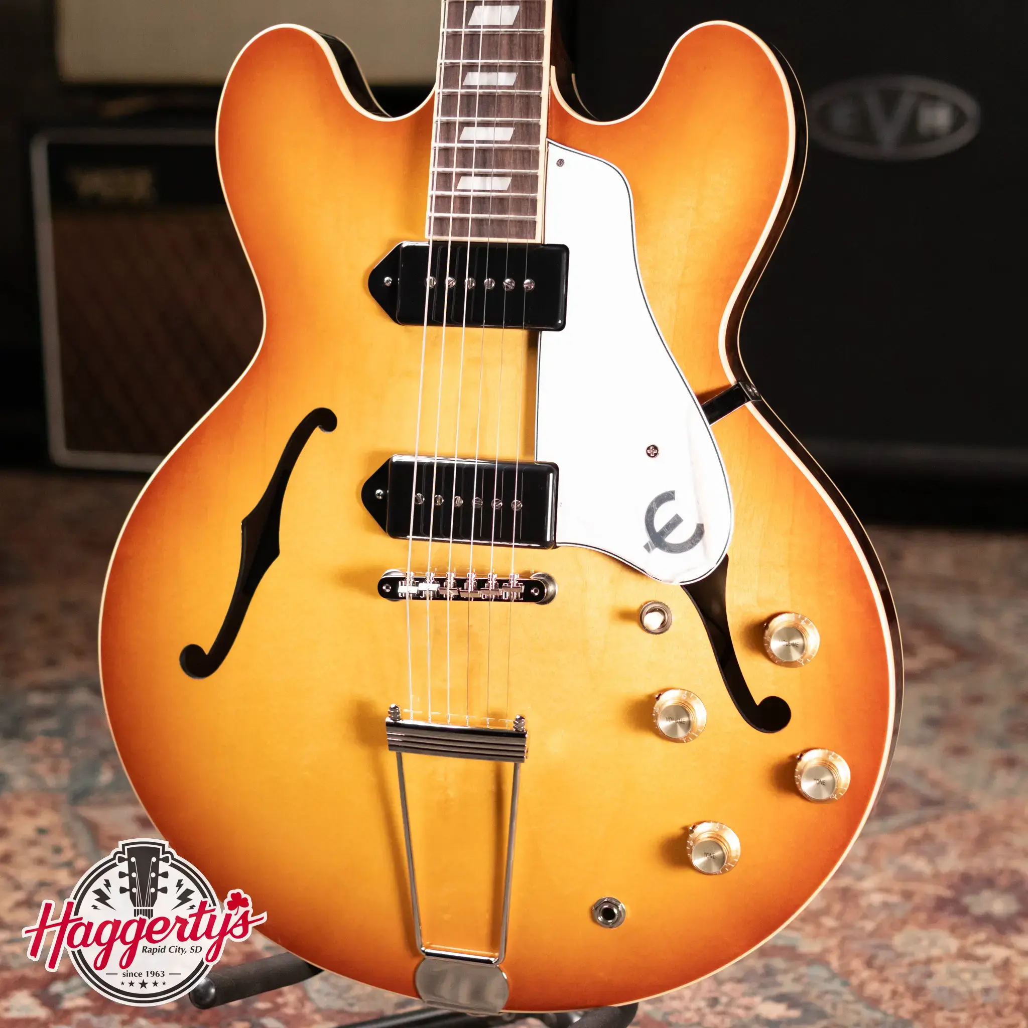 Epiphone USA Casino Hollow Body Electric Guitar - Royal Tan with Epiphone Hard Case - Floor Model 