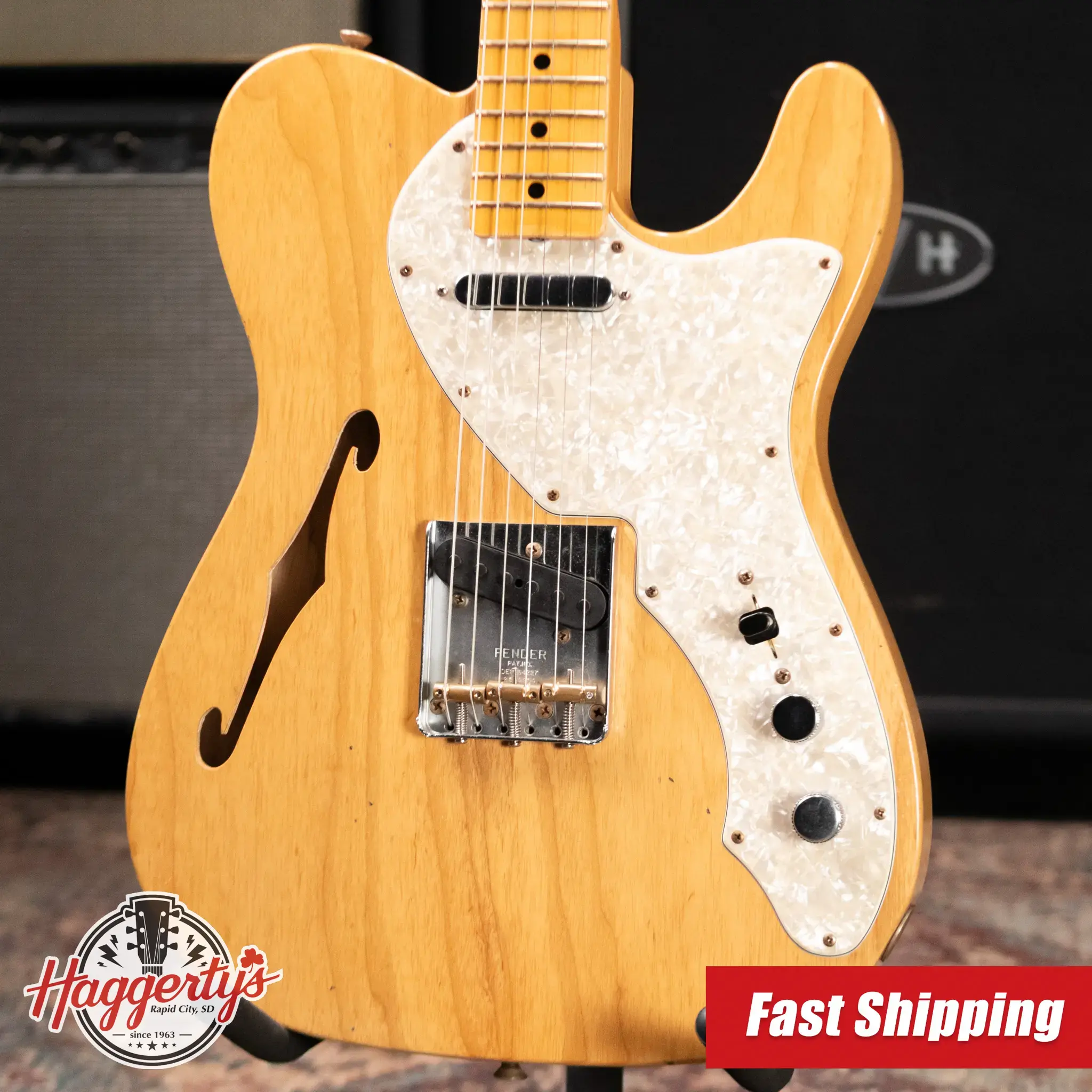 Fender Custom Shop '69 Journeyman Thinline Telecaster Electric Guitar with Hardshell Case - Used