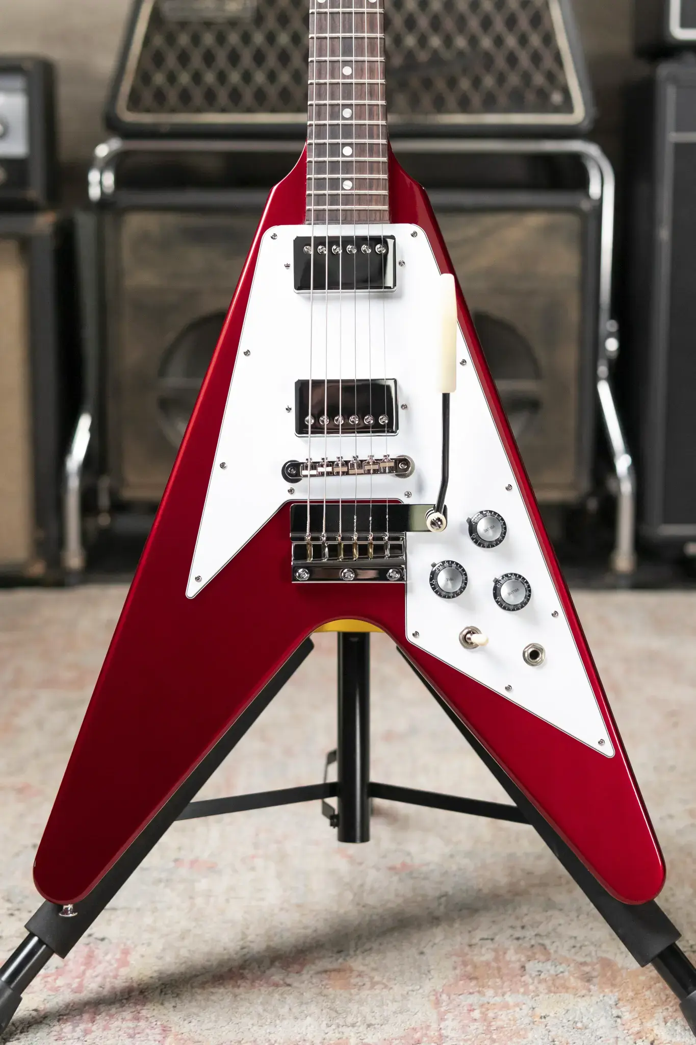 ギター Gibson Flying V 67 reissue maestro arm Gibson Custom Shop 1967 Mahogany Flying V Reissue with Maestro