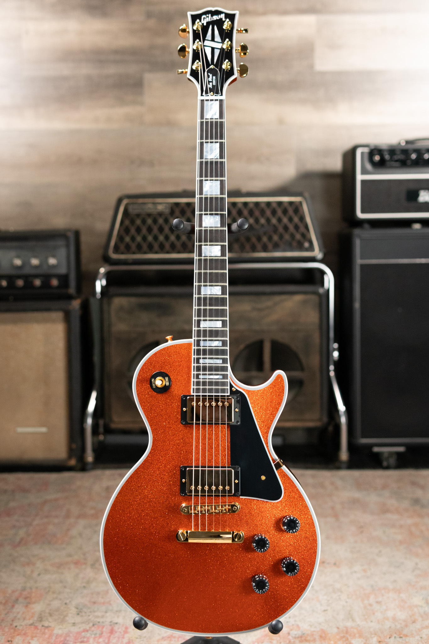 Gibson Custom Shop Les Paul Custom Electric Guitar - Orange